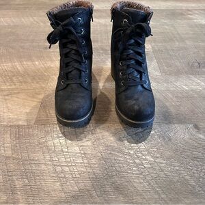 Black Women’s Sweater Ankle Boots By Carlos By Carlos Santana Size 7.5